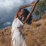 Greek Goddess Dress • Boho Dress • Organic Cotton Bridesmaid Dress • Bohemian Dress - AYA Sacred Wear