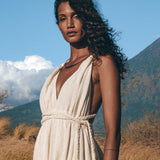 Greek Goddess Dress • Simple Wedding Dress • Organic Cotton Bridesmaid Dress - AYA Sacred Wear