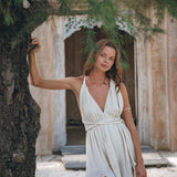 Greek Goddess Dress • Simple Wedding Dress • Organic Cotton Bridesmaid Dress - AYA Sacred Wear