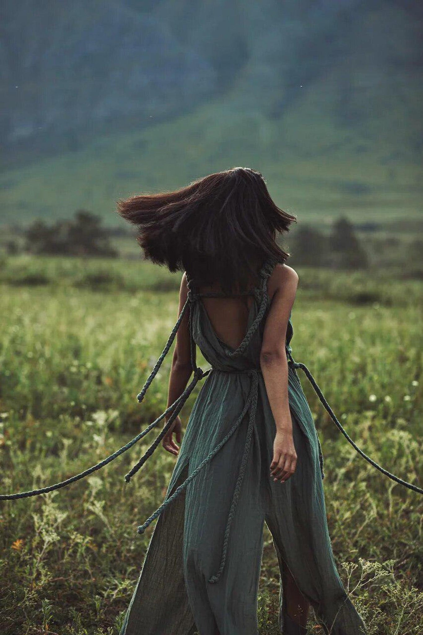 Green Nomad Spirit Dress (Adjustable size, multiway dress) - AYA Sacred Wear