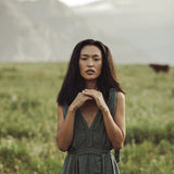 Green Nomad Spirit Dress (Adjustable size, multiway dress) - AYA Sacred Wear