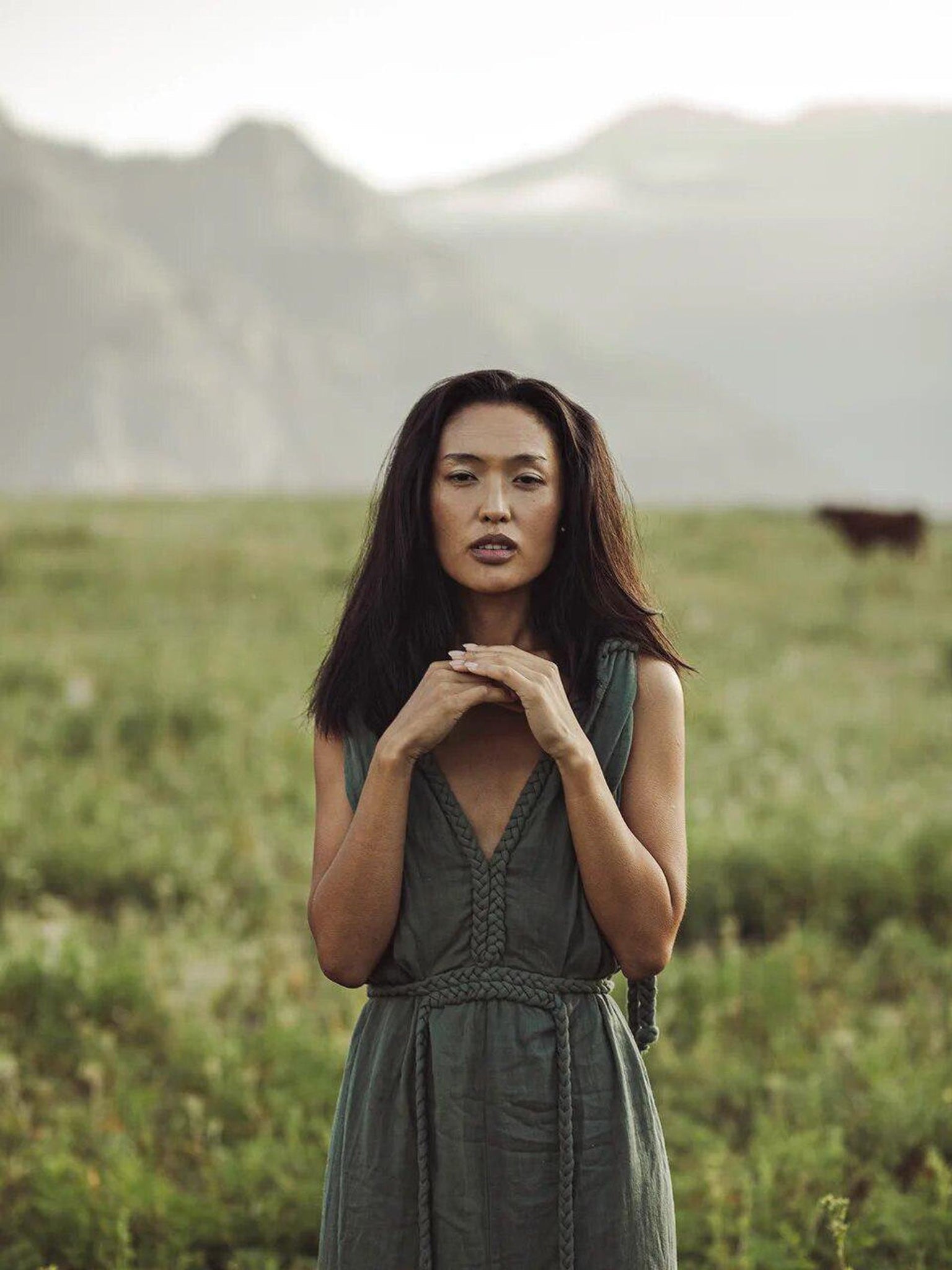 Green Nomad Spirit Dress (Adjustable size, multiway dress) - AYA Sacred Wear