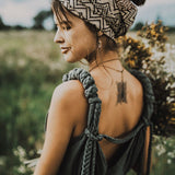 Green Nomad Spirit Dress (Adjustable size, multiway dress) - AYA Sacred Wear