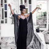 Grey Boho Kimono Cover Up • Boho Bamboo Mantle - AYA Sacred Wear