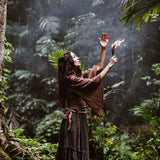 Grey Cotton Boho Skirt - AYA Sacred Wear