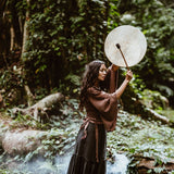 Grey Cotton Boho Skirt - AYA Sacred Wear