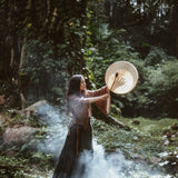 Grey Cotton Boho Skirt - AYA Sacred Wear