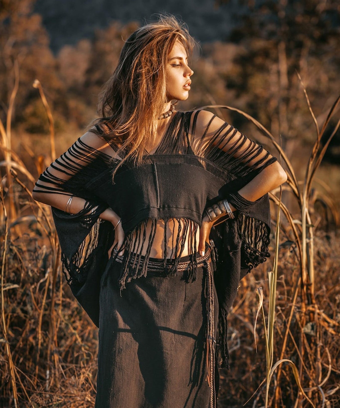 Hand Loomed Cotton Blouse • Bohemian Top Women • Boho Top - AYA Sacred Wear