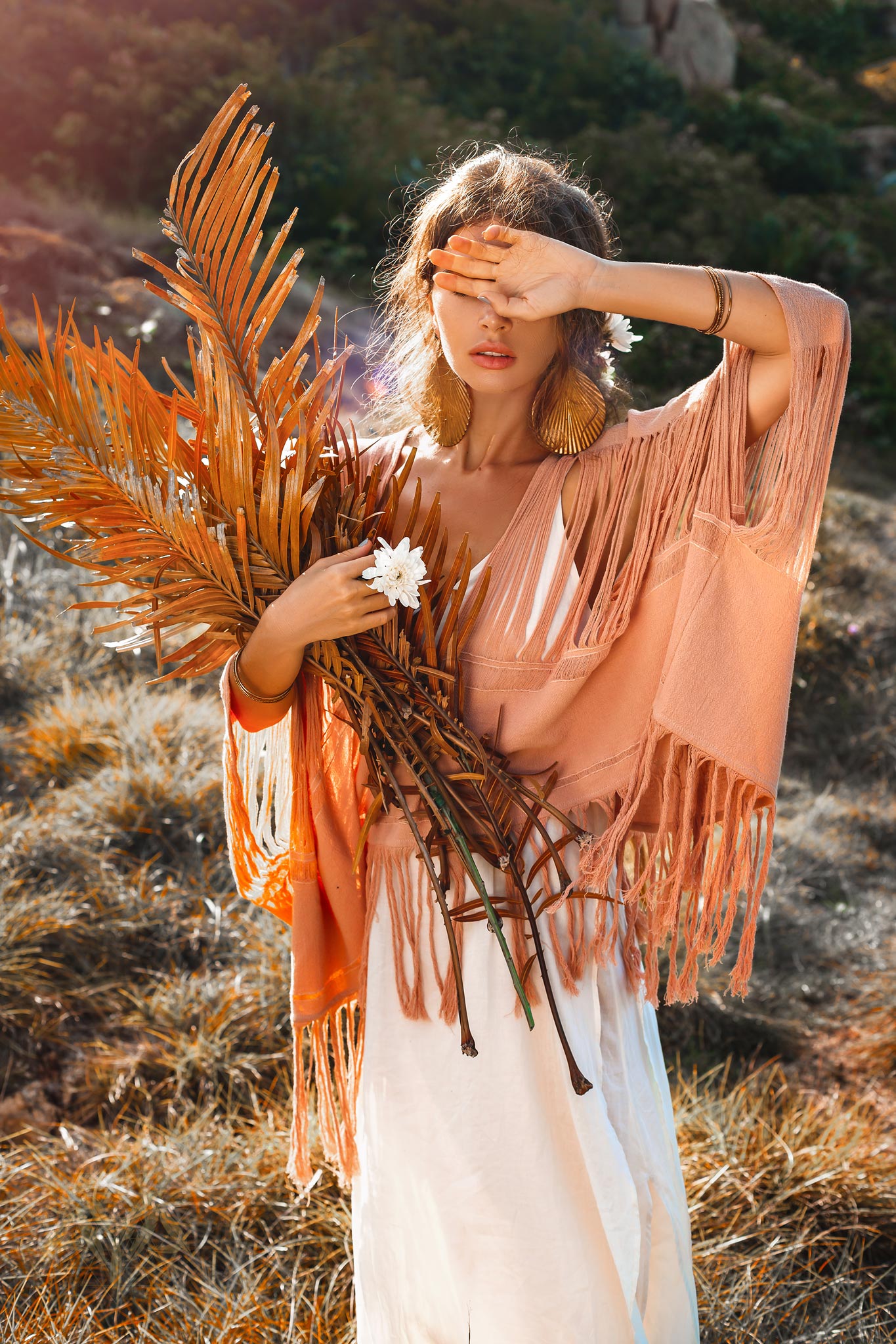 Hand Loomed Cotton Blouse • Boho Top Women • Bohemian Top - AYA Sacred Wear