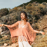 Hand Loomed Cotton Blouse • Boho Top Women • Bohemian Top - AYA Sacred Wear