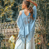 Hand Loomed Cotton Blouse • Boho Top Women • See Through Bohemian Top - AYA Sacred Wear