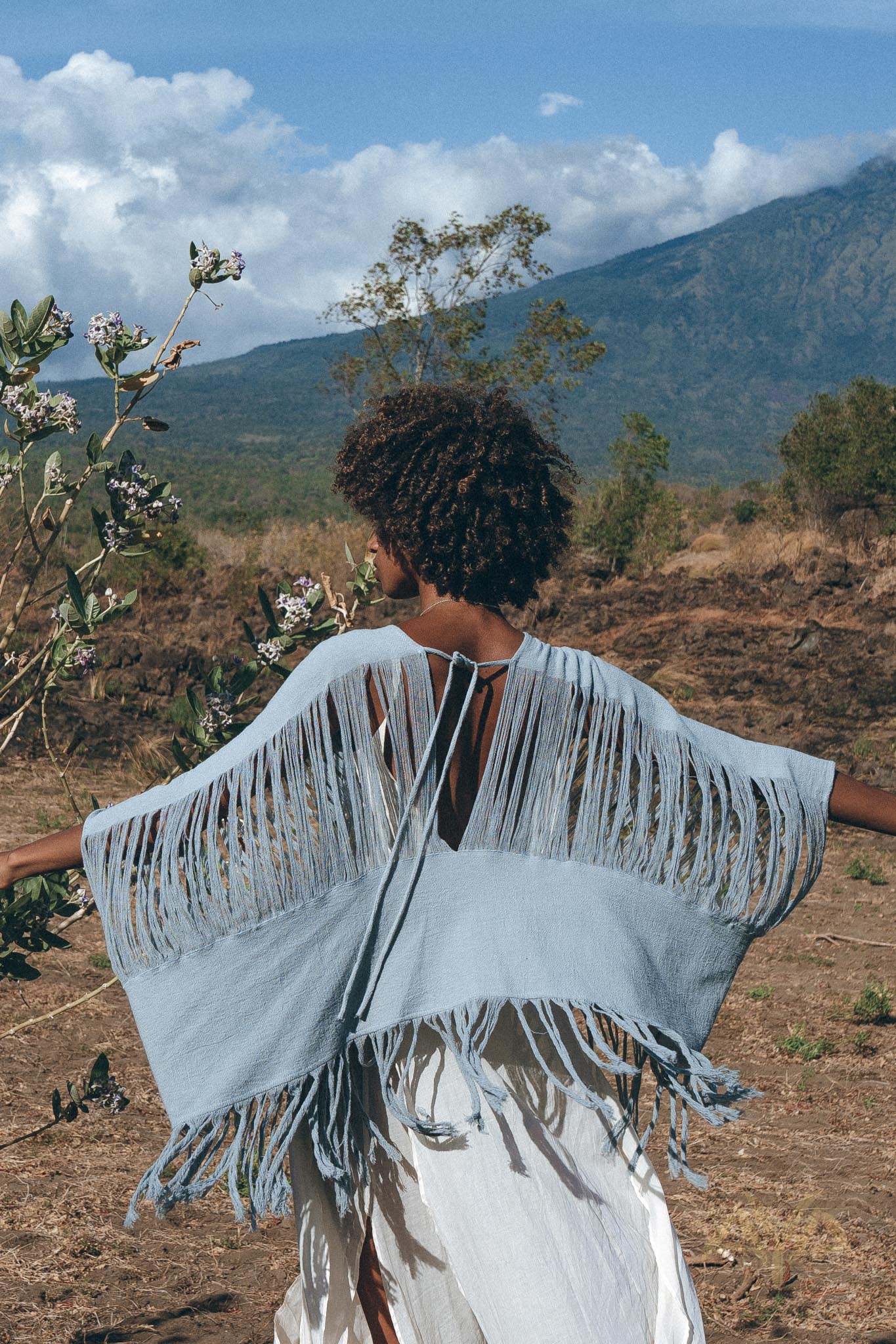 Hand Loomed Cotton Blouse • Boho Top Women • See Through Bohemian Top - AYA Sacred Wear