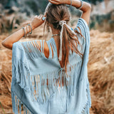Hand Loomed Cotton Blouse • Boho Top Women • See Through Bohemian Top - AYA Sacred Wear