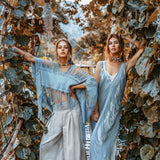 Hand Loomed Cotton Blouse • Boho Top Women • See Through Bohemian Top - AYA Sacred Wear