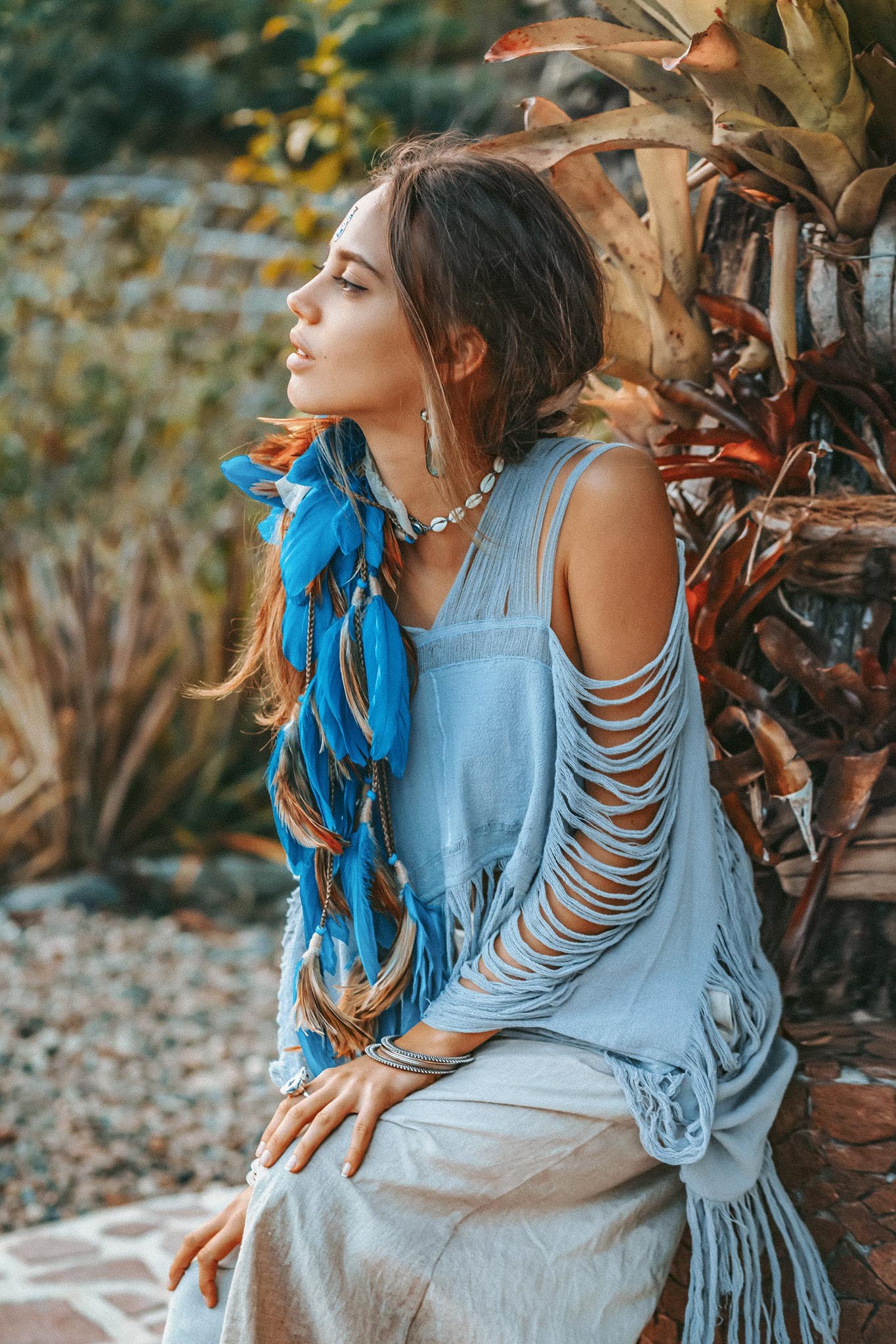 Hand Loomed Cotton Blouse • Boho Top Women • See Through Bohemian Top - AYA Sacred Wear