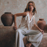 Hand Loomed Cotton Blouse with Hand Embroidery • Bohemian Top - AYA Sacred Wear