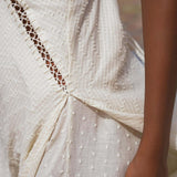 Dhara Loom Dress in off white Colour