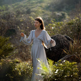 Tatva Dress Celestial Mist Blue Colour