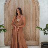 Latte Multiway Dress • Beach Adjustable Dress • Boho Sleeveless Dress - AYA Sacred Wear