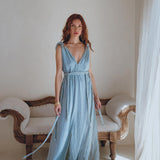 Light Blue Nomad Spirit Dress (Plus Size Dress Adjustable) - AYA Sacred Wear