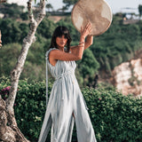 Light Blue Nomad Spirit Dress (Plus Size Dress Adjustable) - AYA Sacred Wear