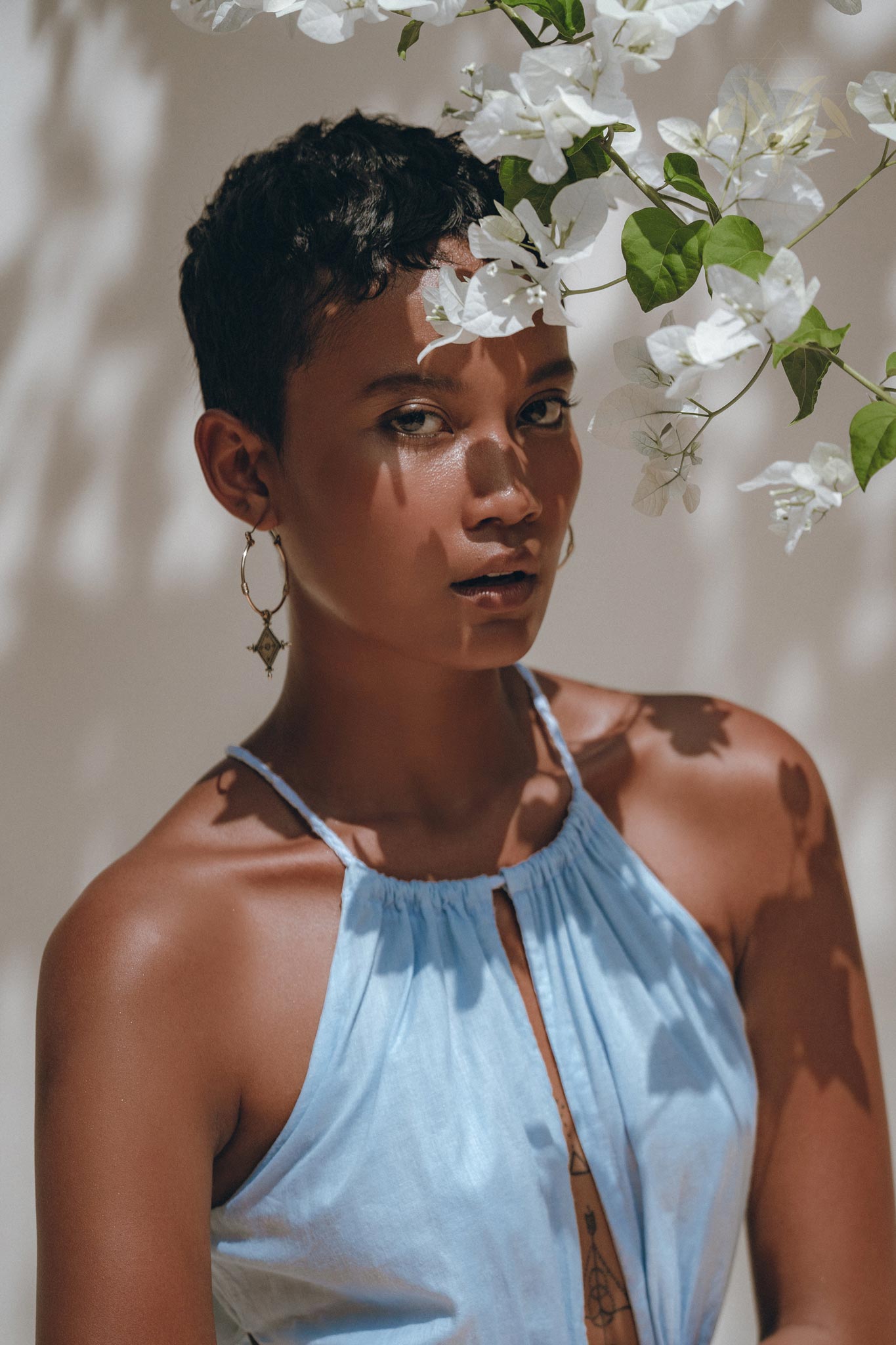 Boho Dress, Open Back Belly Dress, Organically Dyed Adjustable Dress - AYA Sacred Wear