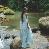 Turn Heads with Aya Sacred Wear's Light Cotton Formal Wrap Dress