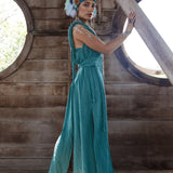 Turquoise Nomad Spirit Dress  (Adjustable size, multiway dress) - AYA Sacred Wear