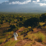 Linen Cardigan with Belt • Linen Sky Blue Overcoat • Long Jacket Women - AYA Sacred Wear