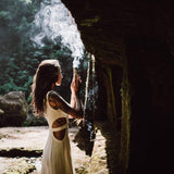 Long Boho Simple Wedding Dress - AYA Sacred Wear