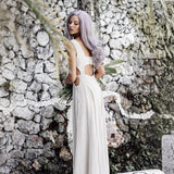 Long Boho Simple Wedding Dress - AYA Sacred Wear