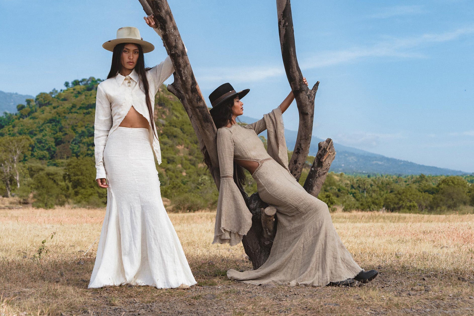 Mandara Dress in Light Sage — Sustainable Linen Open Back Macrame Dress - AYA Sacred Wear