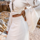 Maxi Skirt • Boho Wrap Skirt • Long Maxi Skirt • Wrap Around Skirt • Bohemian Tribal Skirt Women - AYA Sacred Wear