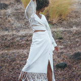 Maxi Skirt • Boho Wrap Skirt • Long Maxi Skirt • Wrap Around Skirt • Bohemian Tribal Skirt Women - AYA Sacred Wear