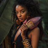 Black Boho Crop Top Bohemian Top with Handmade Knots by AYA Sacred Wear