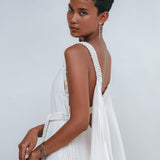 Boho Wedding Dress, Beach Wedding Dress, Off-White Multiway Dress - AYA Sacred Wear
