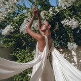 Boho Wedding Dress, Beach Wedding Dress, Off-White Multiway Dress - AYA Sacred Wear