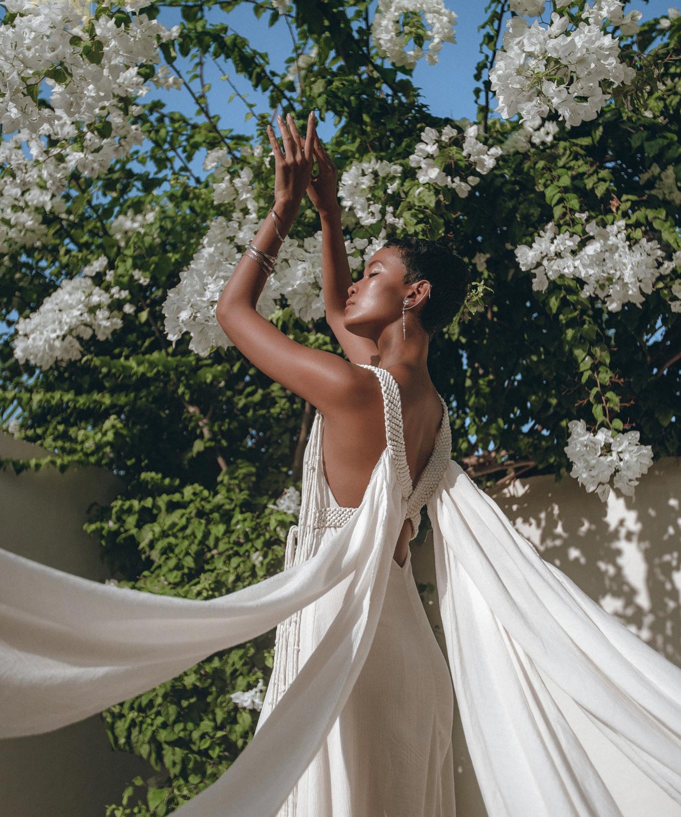 Boho Wedding Dress, Beach Wedding Dress, Off-White Multiway Dress - AYA Sacred Wear