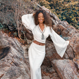 Maxi Skirt, Boho Wrap Skirt, Long Maxi Skirt, Wrap Around Skirt, Bohemian Tribal Skirt Women - AYA Sacred Wear