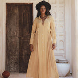 Be bold in this Ochre Boho Shirt Dress by Aya Sacred Wear