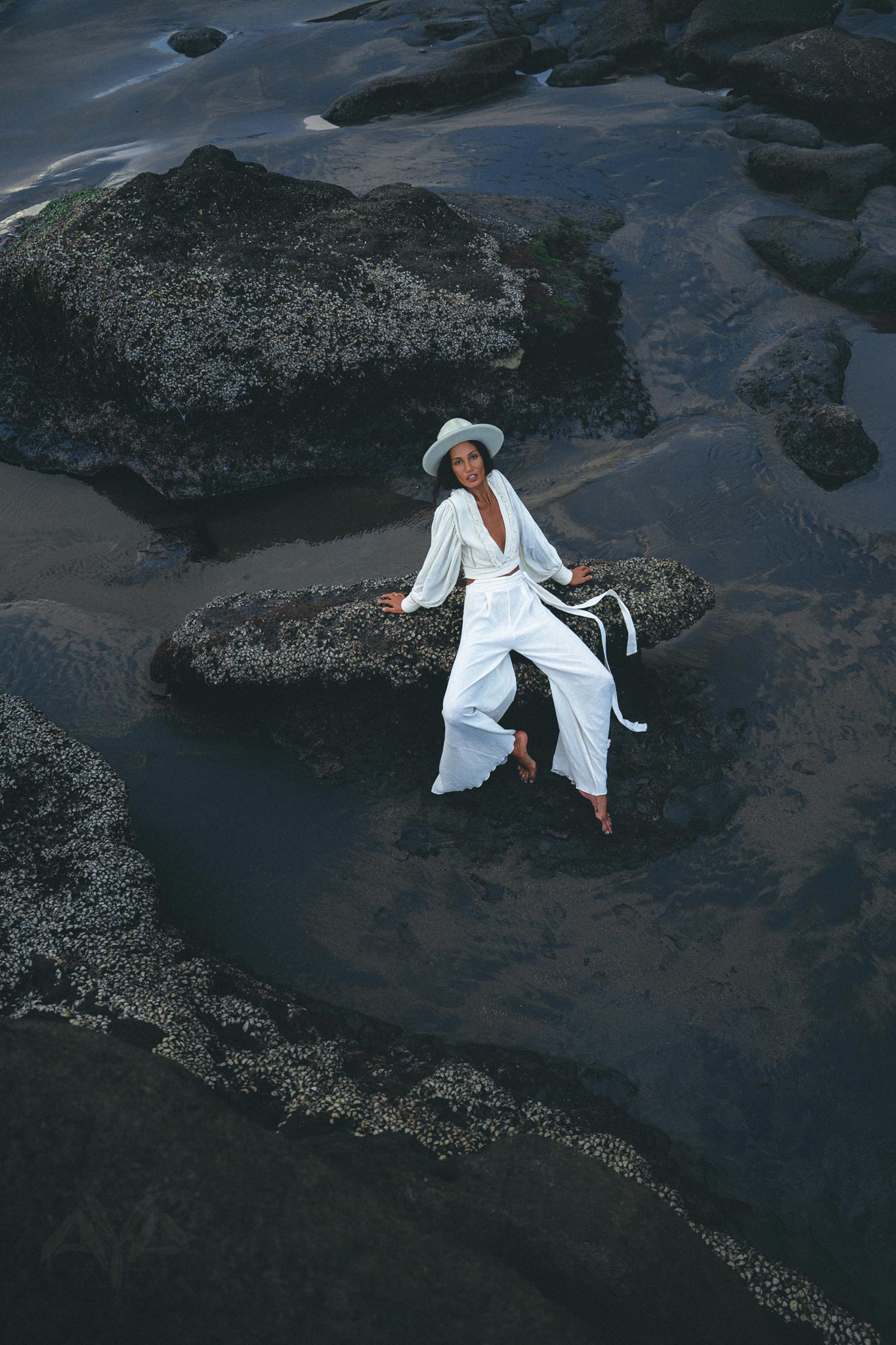 Off White Adjustable Pants • Casual Wide Boot Trousers • Cocktail Summer Pants - AYA Sacred Wear
