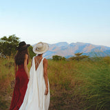 Off White Athena Cape • Bohemian Macrame Robe for Women • Boho Braided Cape Dress - AYA Sacred Wear