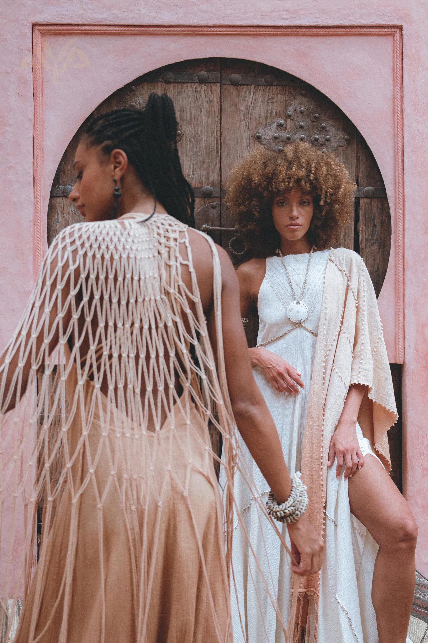 Off White Bhakti Dress • Bridal Hand Embroidered Dress • Organic Wedding Dress - AYA Sacred Wear