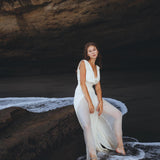 Off - White Boho Jumpsuit Women • Peace Silk & Cotton Romper for Women - AYA Sacred Wear