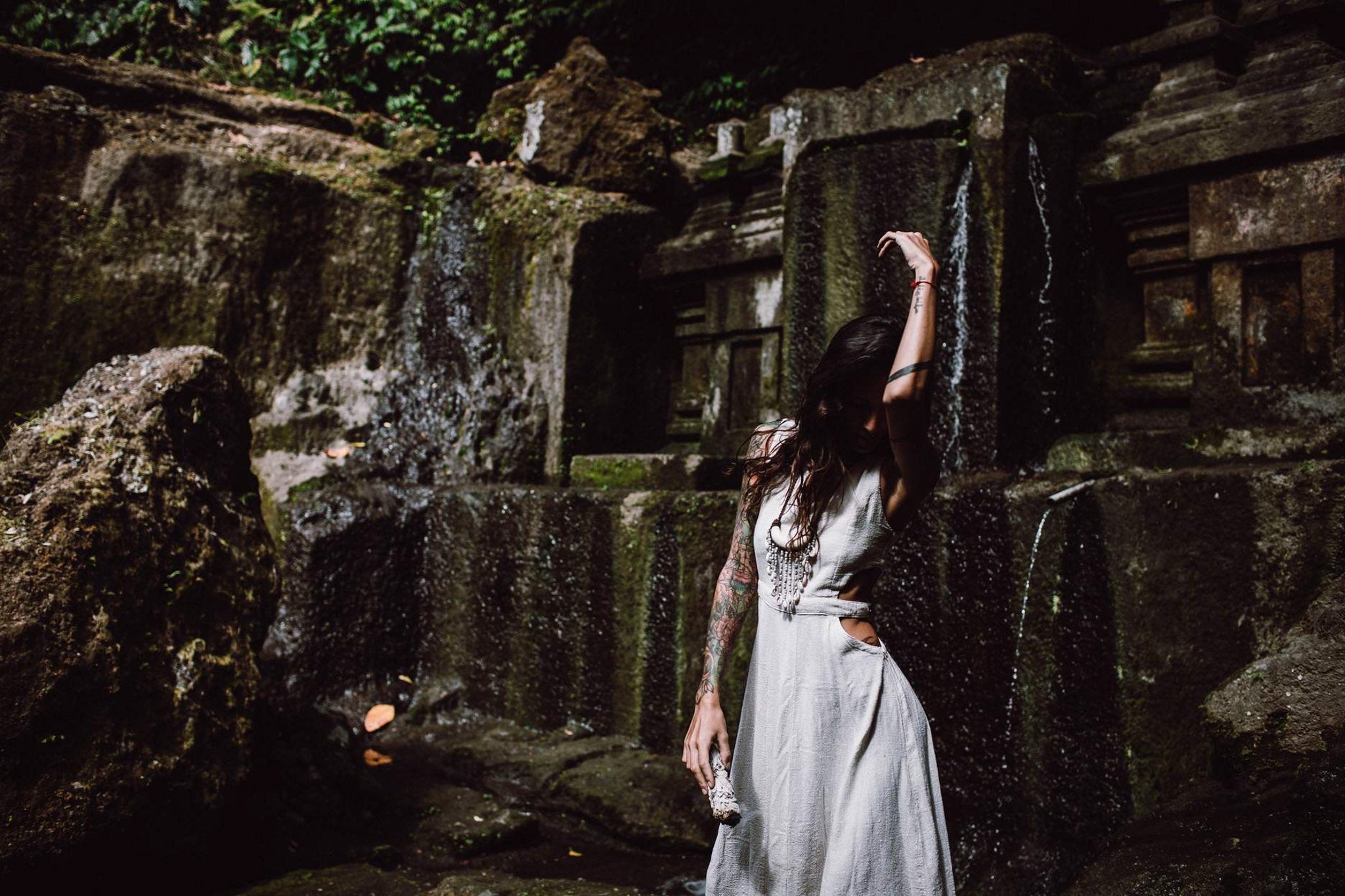 Long Boho Simple Wedding Dress - AYA Sacred Wear