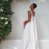 Off - White Multiway Macrame Belted Dress • Boho Beach Wedding Dress - AYA Sacred Wear
