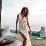 Off - White Nomad Spirit Dress (Adjustable size, multiway dress) - AYA Sacred Wear