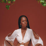 Off - White Organic Wedding Boho Dress for Women • Goddess Dress - AYA Sacred Wear