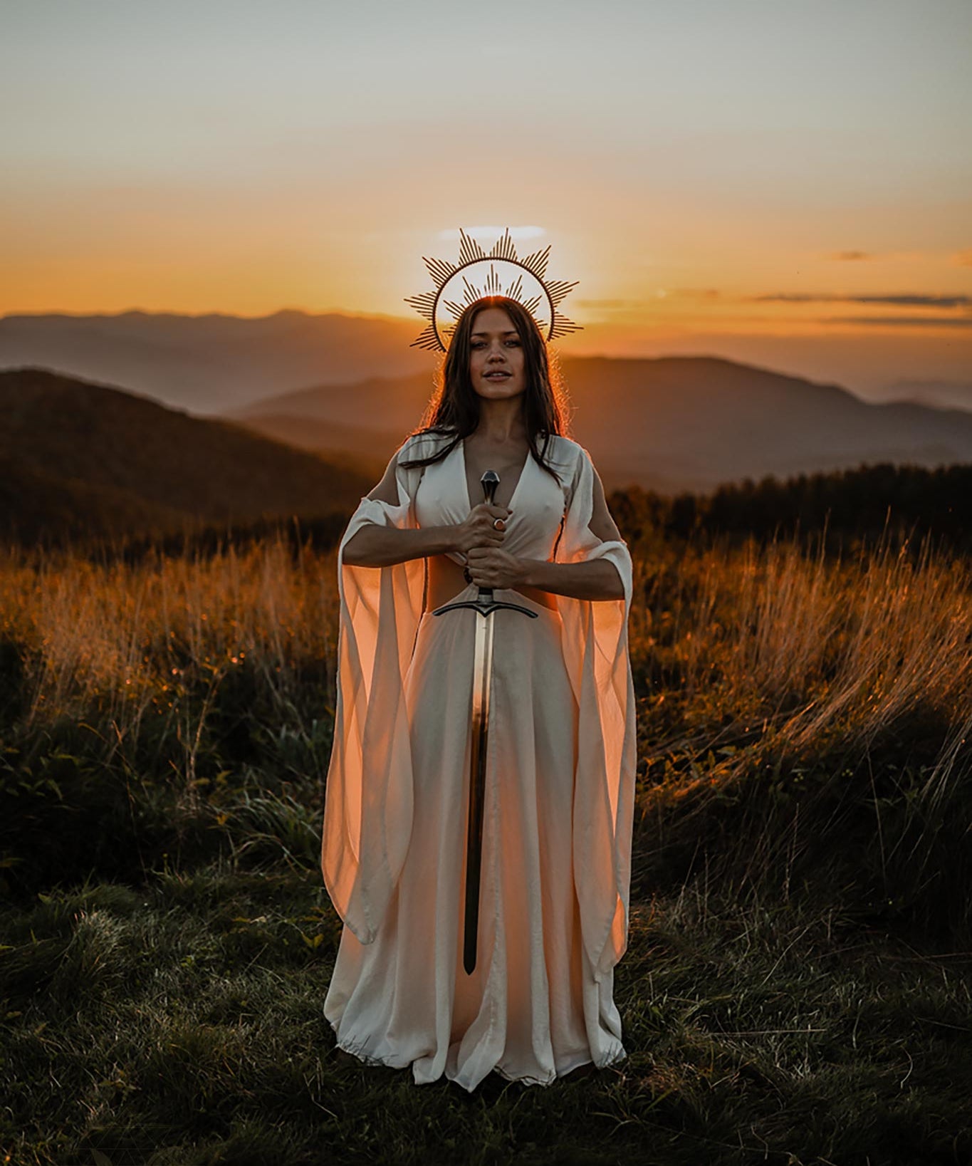 Off - White Organic Wedding Boho Dress for Women • Goddess Dress - AYA Sacred Wear