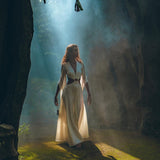 Off - White Organic Wedding Boho Dress for Women • Goddess Dress - AYA Sacred Wear